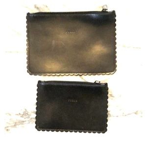 Furla leather pouches set